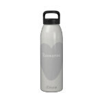 Silver Heart Liberty Bottle Just Add Name Water Bottles