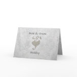Silver Heart Wedding Invitation Card