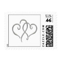 Silver Hearts postage