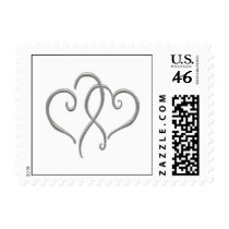 Silver Hearts postage by gjennings Silver Hearts postage