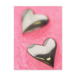 Silver Hearts Postcard