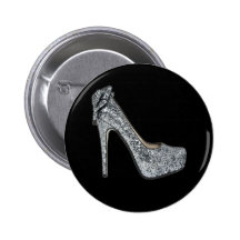 Silver High Heels Customize add Text Button