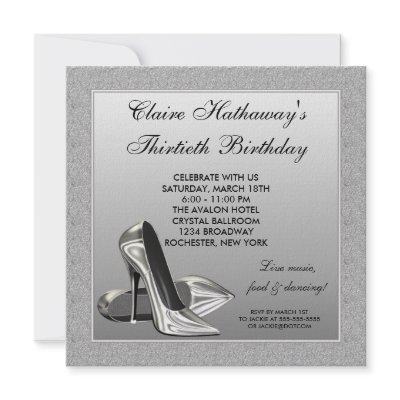 thirtieth birthday invitation wording