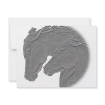 Silver Horses invitations
