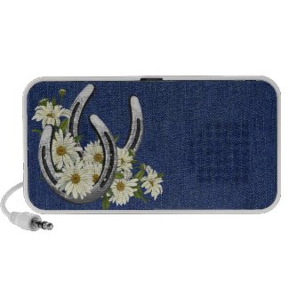Silver Horseshoes & Daisies doodle