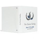Silver Horseshoes Western Wedding Photo Album binders