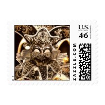 Silver Jester Mask Stamp