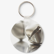 Silver Jingle Bells keychains