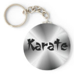Silver Karate Keychain