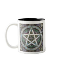 Silver Knotwork Pentacle Mug