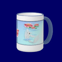 Silver Koi-Pink and Pink Lilies  Mugs mugs