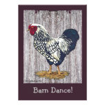 Silver Laced Wyandotte Rooster Invites
