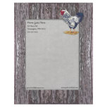 Silver Laced Wyandotte Rooster Customized Letterhead
