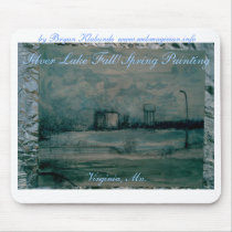 Silver Lake Fall/Spring Painting Mousepad by webmagician Silver Lake Fall/Spring Painting Mousepad