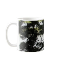 Silver Lake Through Pine Branches mugs by BlueSkiesGallery Silver Lake Through Pine Branches mugs