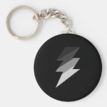 Silver Lightning Thunder Bolt Key Chain