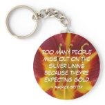 Silver Lining - keychain