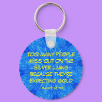 Silver Lining - keychain - Customized by Horseshoes3 Silver Lining - keychain - Customized
