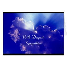 silver lining sympathies greeting card