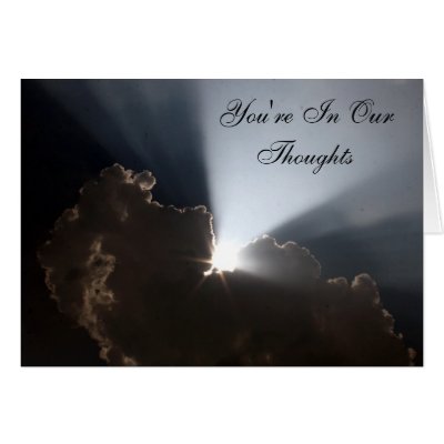 silver lining thoughts greeting card by cardart
