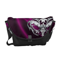 Silver Masquerade Pink Messenger Bag