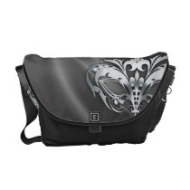 Silver Masquerade Silver Messenger Bag