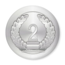 Silver Medal Refrigerator Magnets