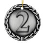 silver medal ornament