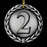 silver medal ornament