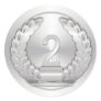 Silver Medal Round Stickers