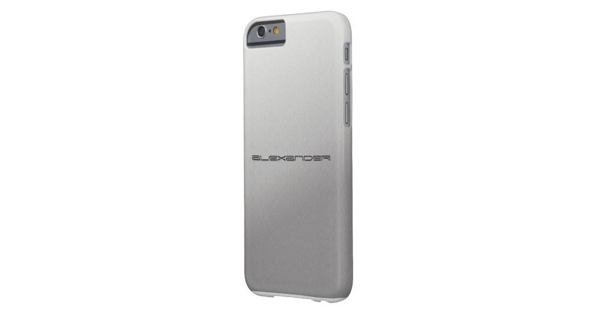 Silver Metal Customized iPhone 6 case covers Zazzle
