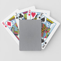 Silver Metal Look Playing Cards