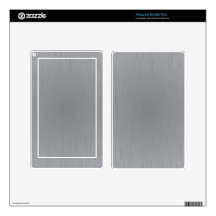 Silver Metal Look Skins For Kindle Fire