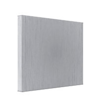 Silver Metal Look Stretched Canvas Print