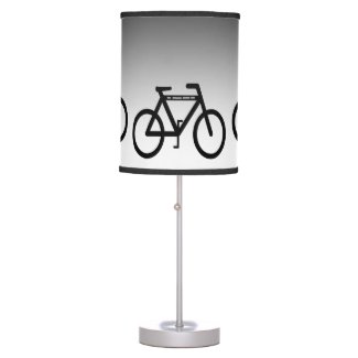 Silver Metallic Bicycle Desk Lamp