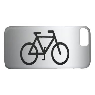 Silver Metallic Bicycle Sports iPhone 7 Case