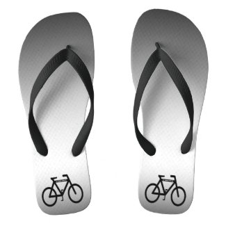 Silver Metallic Cycling Flip Flops