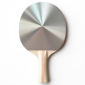Silver Metallic Ping Pong Paddle