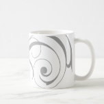 Silver Modern Swirl Mug