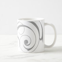 Silver Modern Swirl Mug