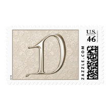 Silver Monogram postage - letter D