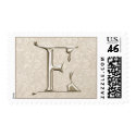 Silver Monogram postage - postage E stamp