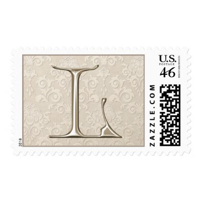 Silver Monogram stamps - letter L
