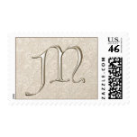 Silver Monogram stamps - letter M