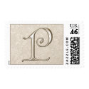 Silver Monogram stamps - letter P