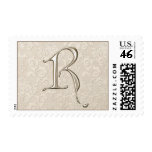 Silver Monogram stamps - letter R