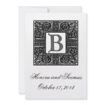 Silver Monogrammed Celtic Wedding Invitation