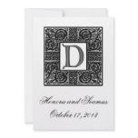 Silver Monogrammed Celtic Wedding Invitation