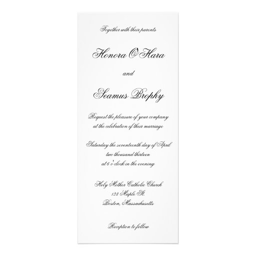 Silver Monogrammed Celtic Wedding Invitation