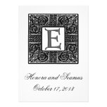 Silver Monogrammed Celtic Wedding Invitation
